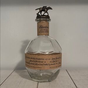 Blanton's Bourbon Bottle with N Horse Stopper